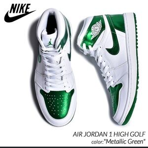 Nike Air Jordan 1 High Golf Metallic Green